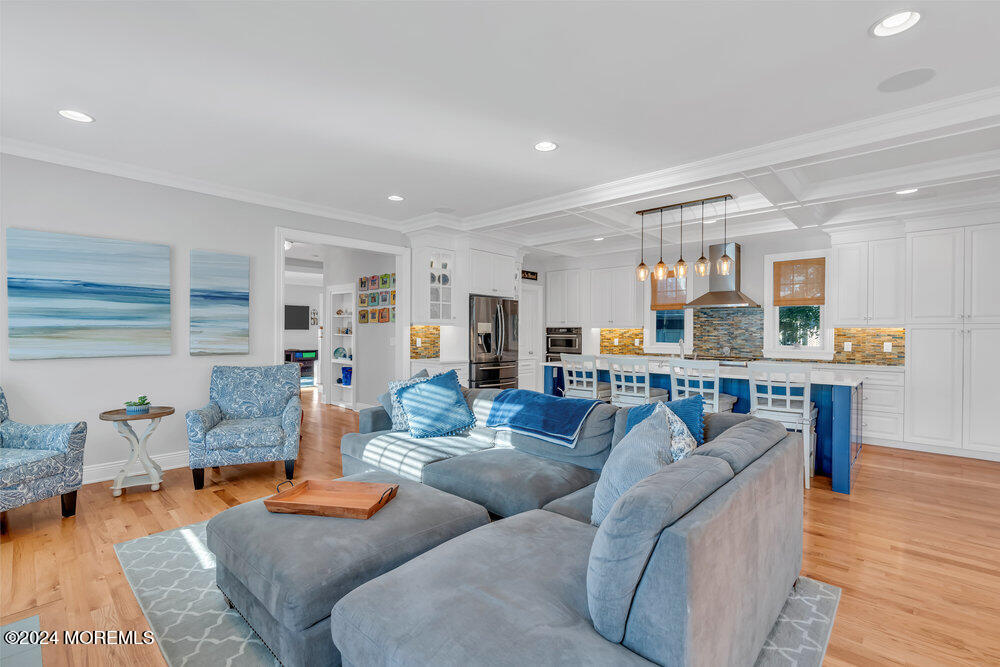 300 Salem Avenue Spring Lake, NJ 07762 - Photo 20 of 52 a living room with furniture and kitchen view