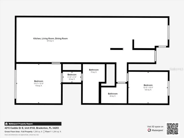 $249,000 | 4215 Caddie Drive East, Unit 102, Bradenton, FL 34203
