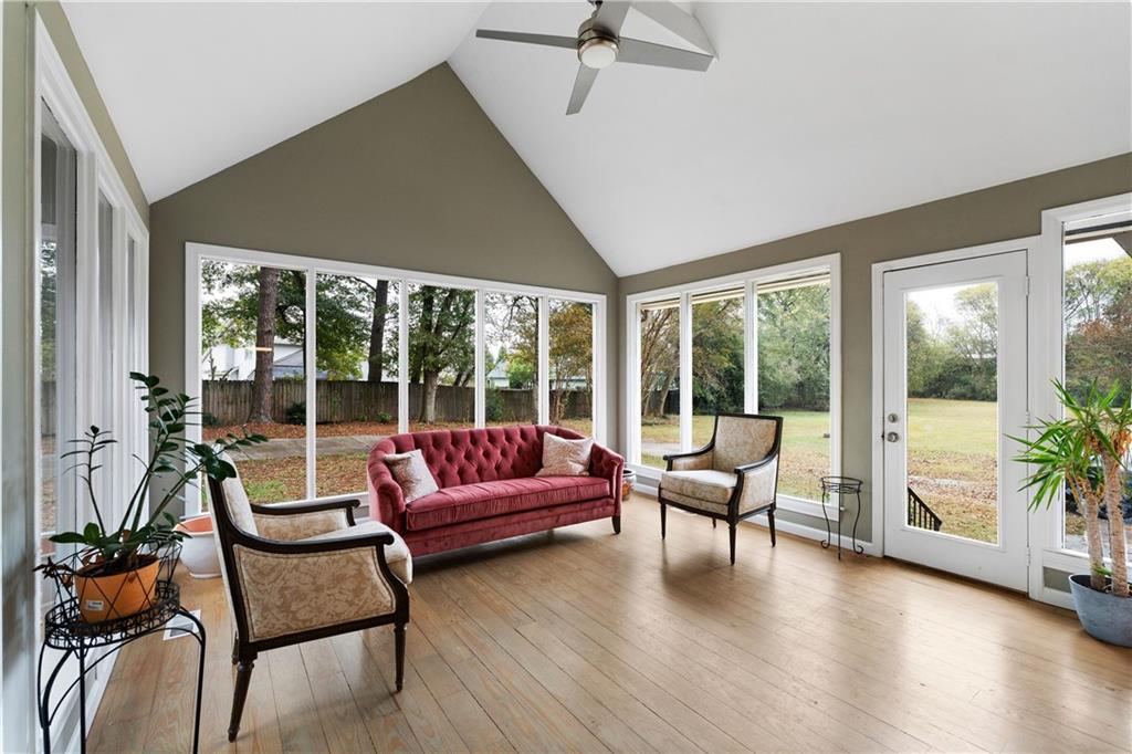 12 Allison Circle Cartersville, GA 30120 - Photo 13 of 35 a living room with furniture and floor to ceiling windows