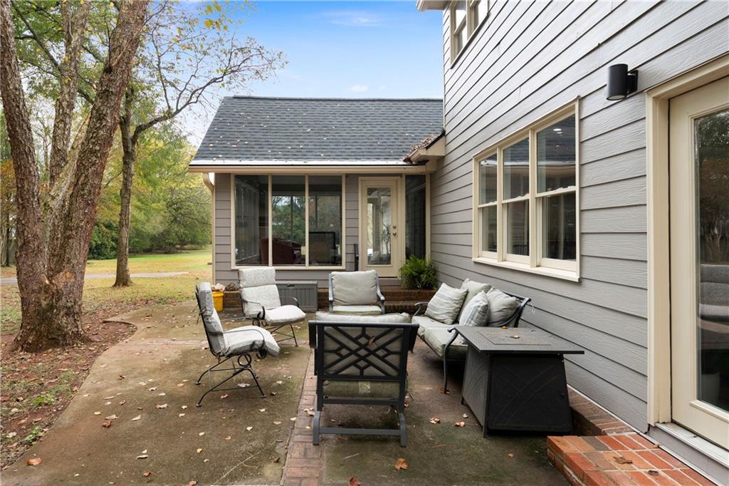 12 Allison Circle Cartersville, GA 30120 - Photo 32 of 35 a backyard of a house with outdoor seating