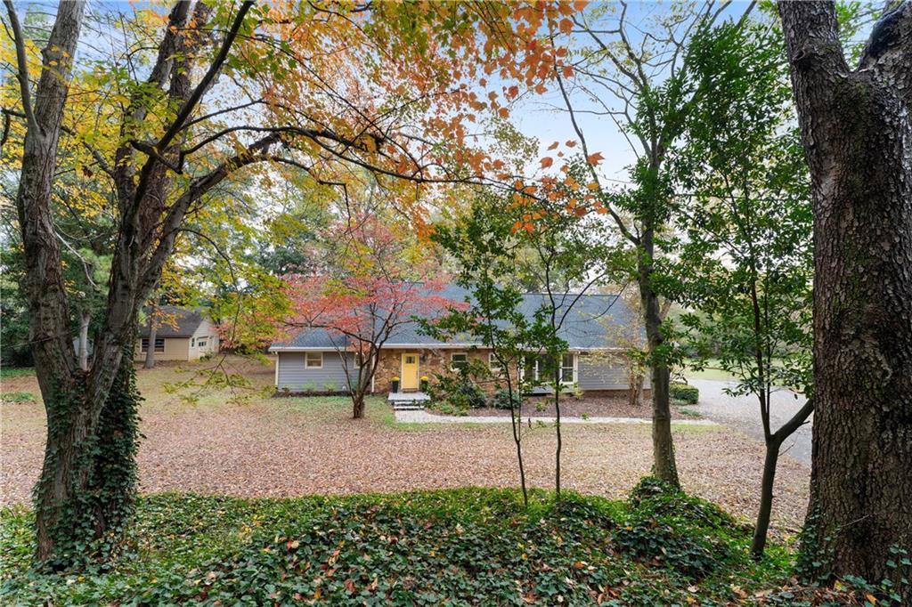 12 Allison Circle Cartersville, GA 30120 - Photo 33 of 35 a view of a trees and barn in the back yard