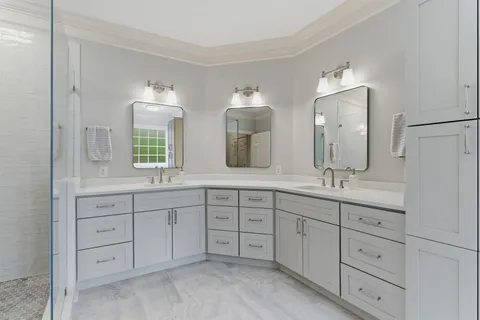 a view of a bathtub in a bathroom