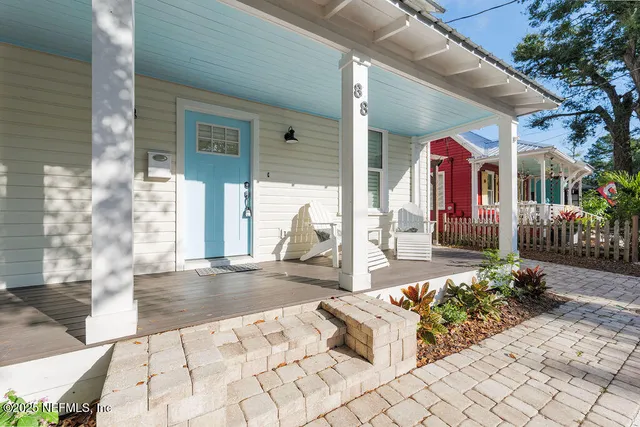 a front view of a house