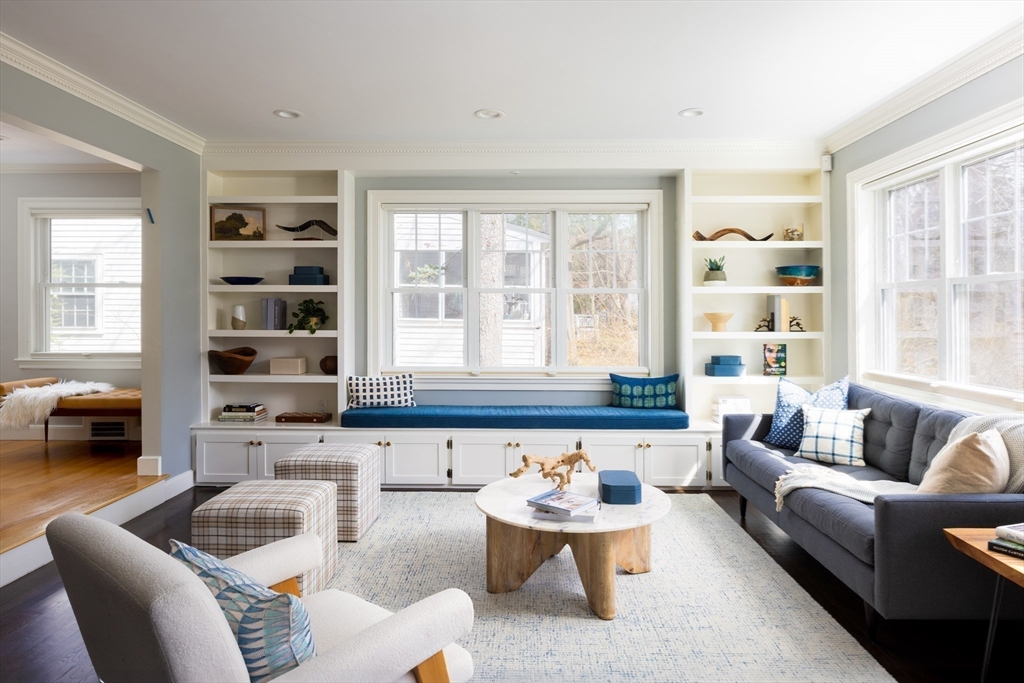 680 Beacon Street Newton, MA 02459 - Photo 6 of 26 a living room with furniture and a large window