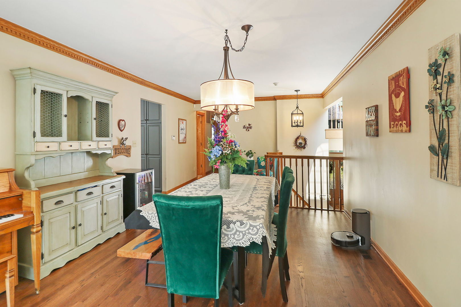 4602 Sunnyside Road Woodstock, IL 60098 - Photo 11 of 73 a view of a dining room with furniture window and wooden floor