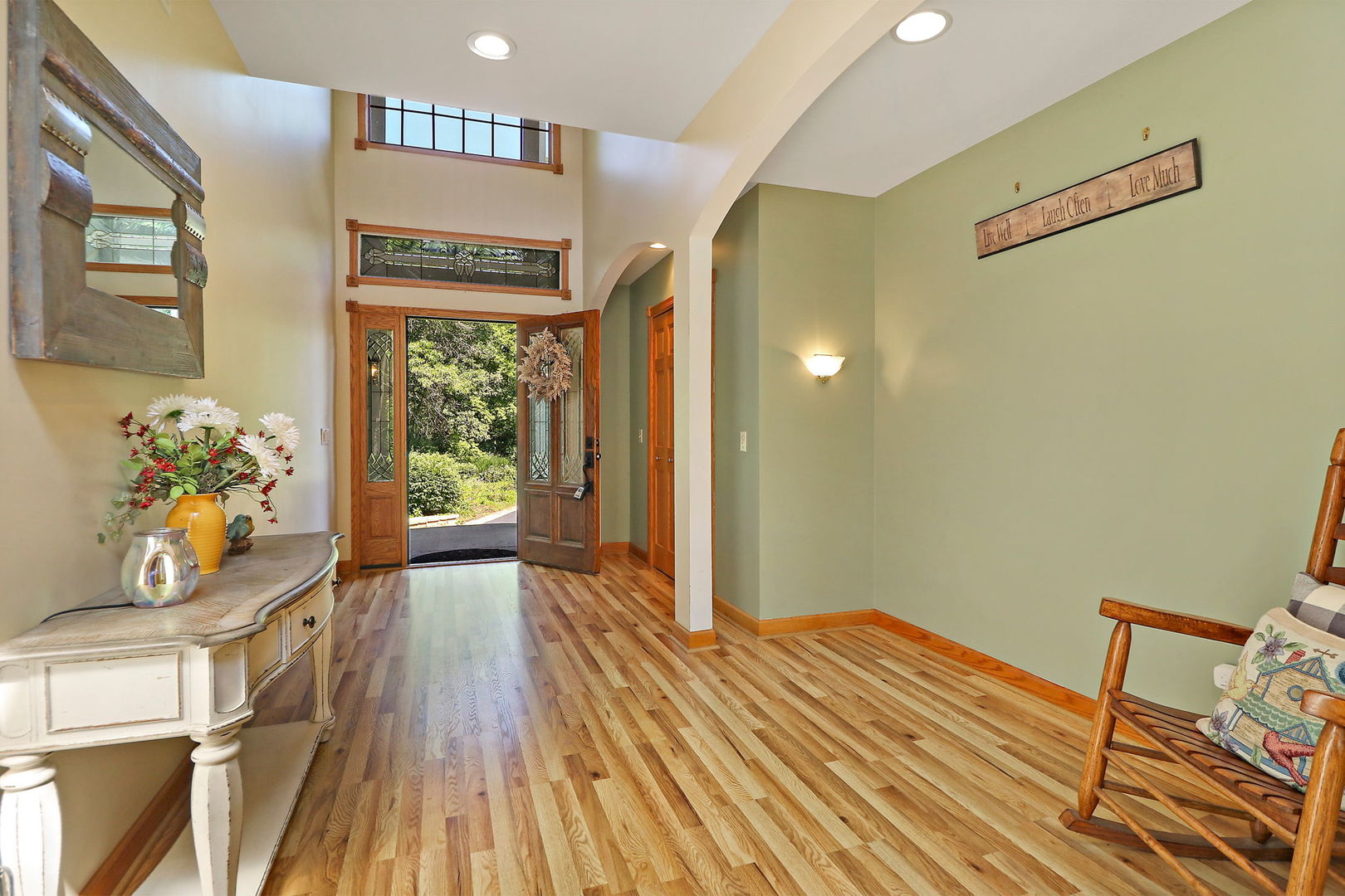 4602 Sunnyside Road Woodstock, IL 60098 - Photo 26 of 73 a bedroom with wooden floor and a bed