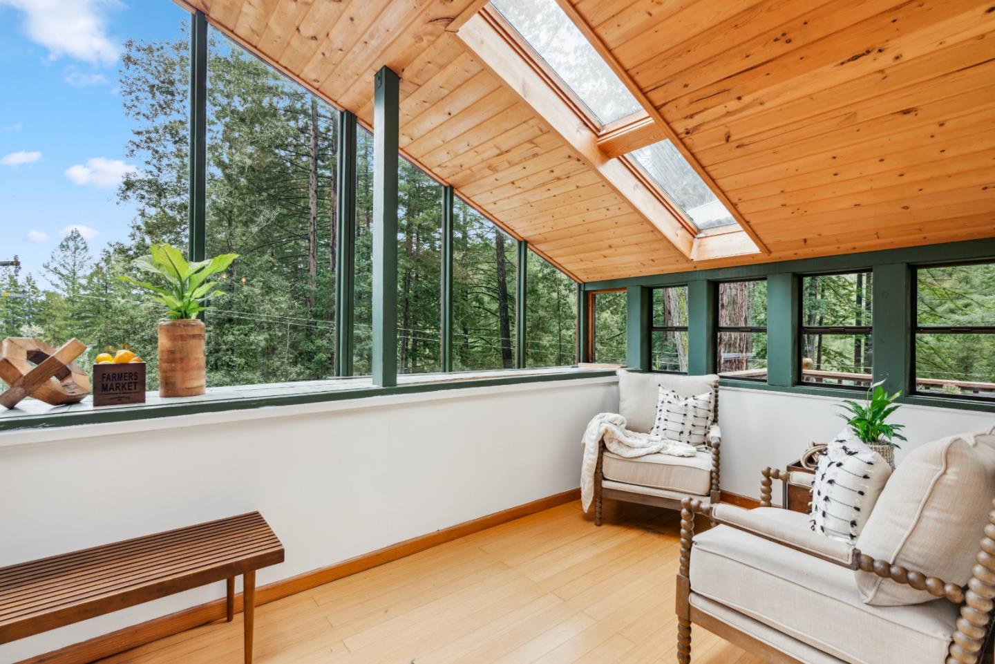 805 Fanning Grde Ben Lomond, CA 95005 - Photo 13 of 60 a living room with furniture and garden view
