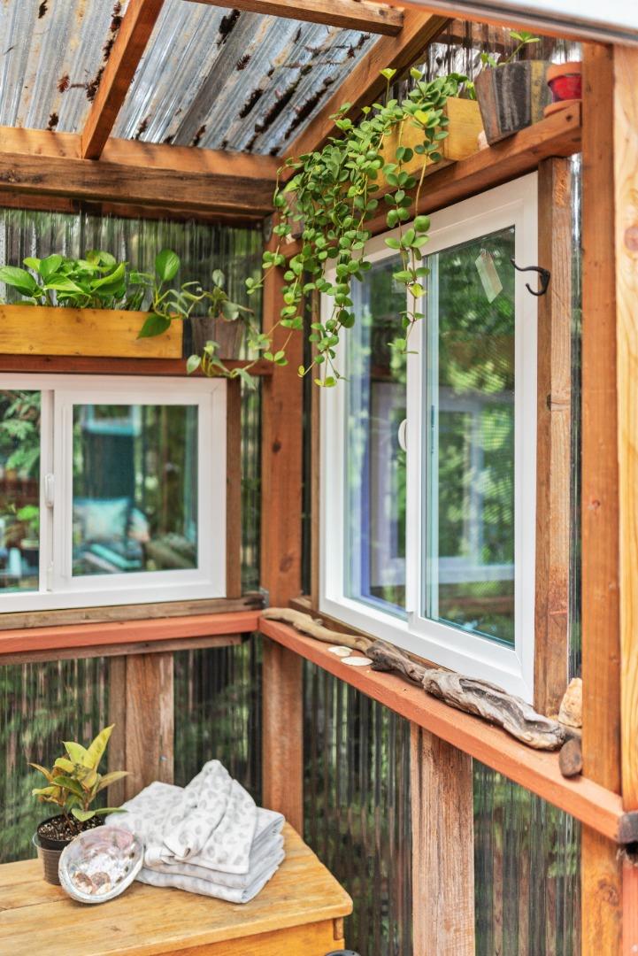 805 Fanning Grde Ben Lomond, CA 95005 - Photo 29 of 60 a balcony with furniture and a window