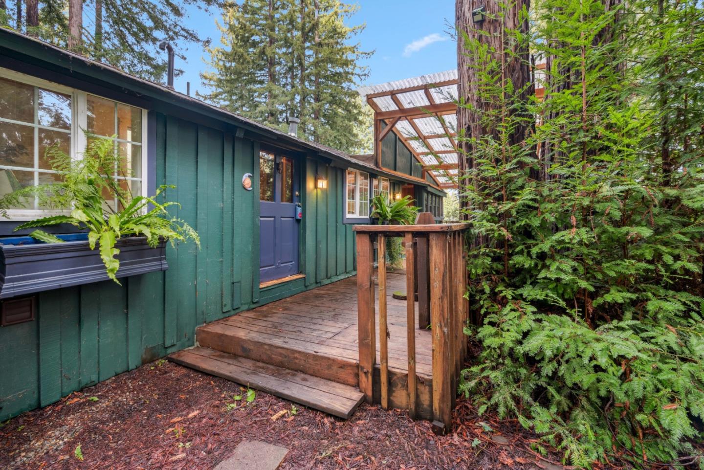 805 Fanning Grde Ben Lomond, CA 95005 - Photo 33 of 60 a view of a backyard with plants