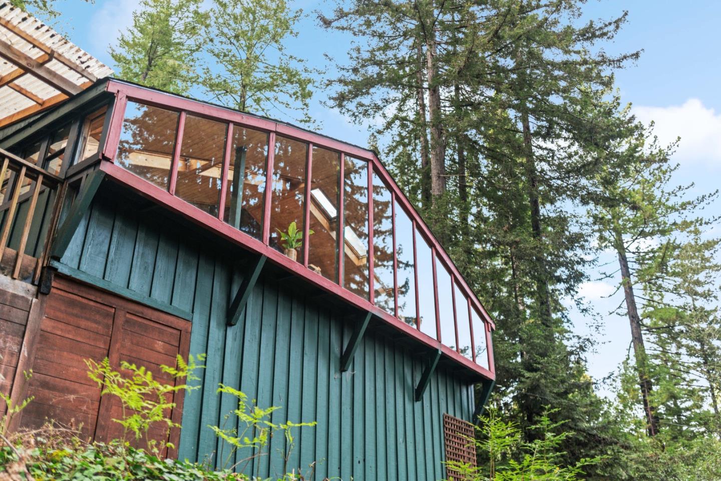 805 Fanning Grde Ben Lomond, CA 95005 - Photo 42 of 60 a view of wooden house with a large windows