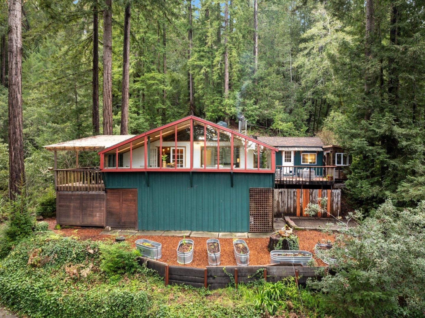 805 Fanning Grde Ben Lomond, CA 95005 - Photo 43 of 60 a view of a house with a yard