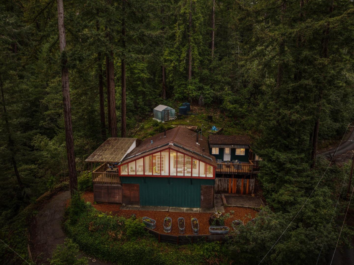 805 Fanning Grde Ben Lomond, CA 95005 - Photo 56 of 60 a view of a house with garden