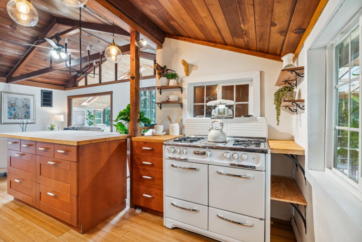 805 Fanning Grde Ben Lomond, CA 95005 - Photo 6 of 60 a kitchen with stainless steel appliances granite countertop a stove and a sink