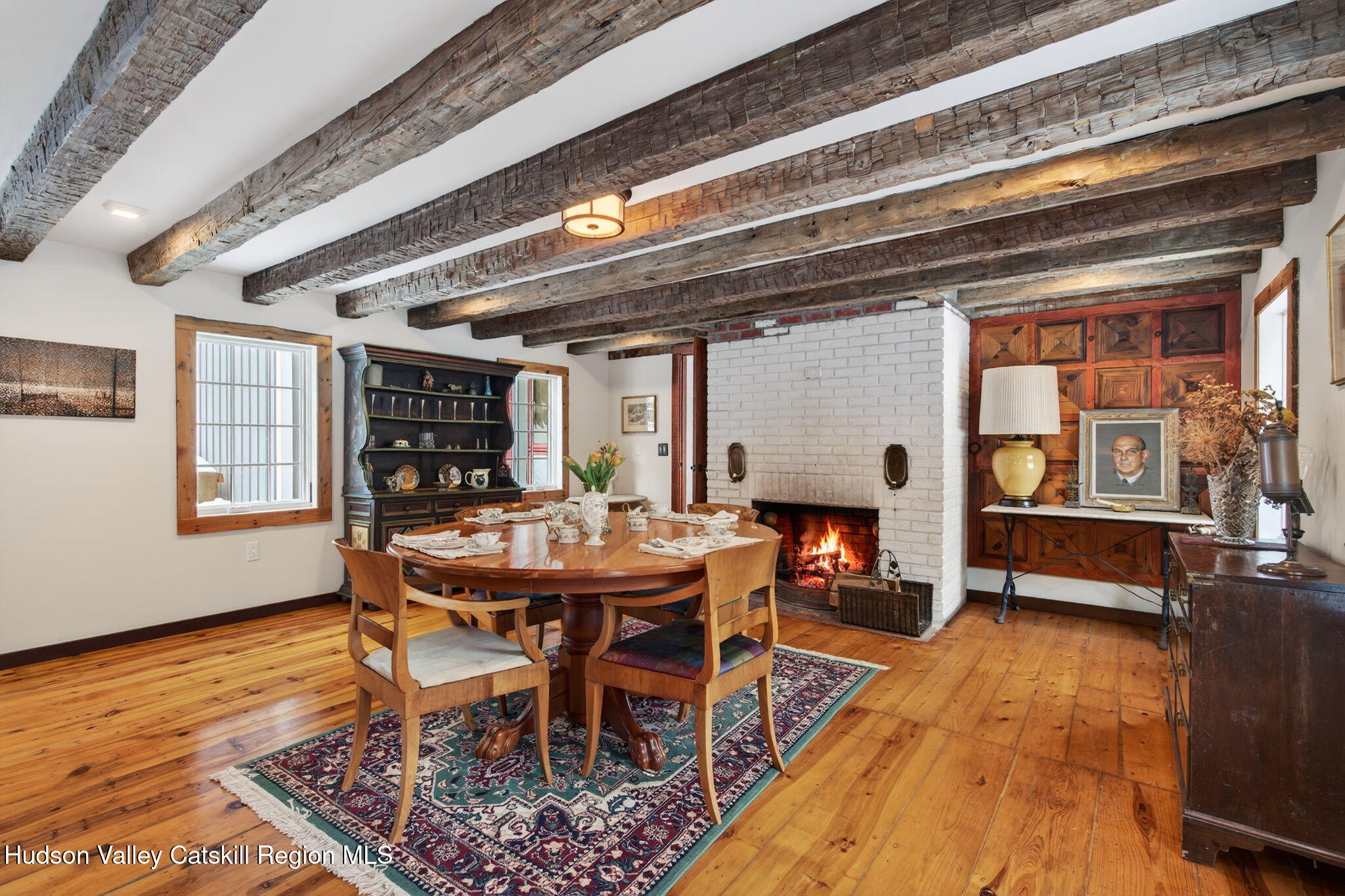 1045 Church Road Saugerties, NY 12477 - Photo 31 of 56 a view of a dining room with furniture window and wooden floor