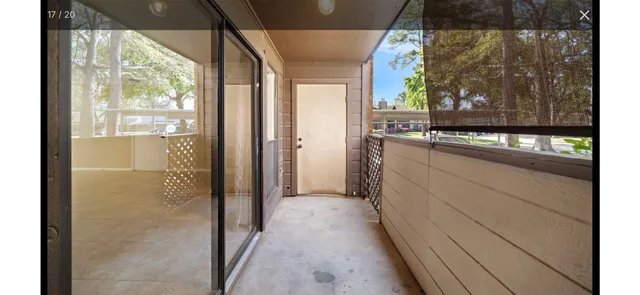 a view of a entryway of the house