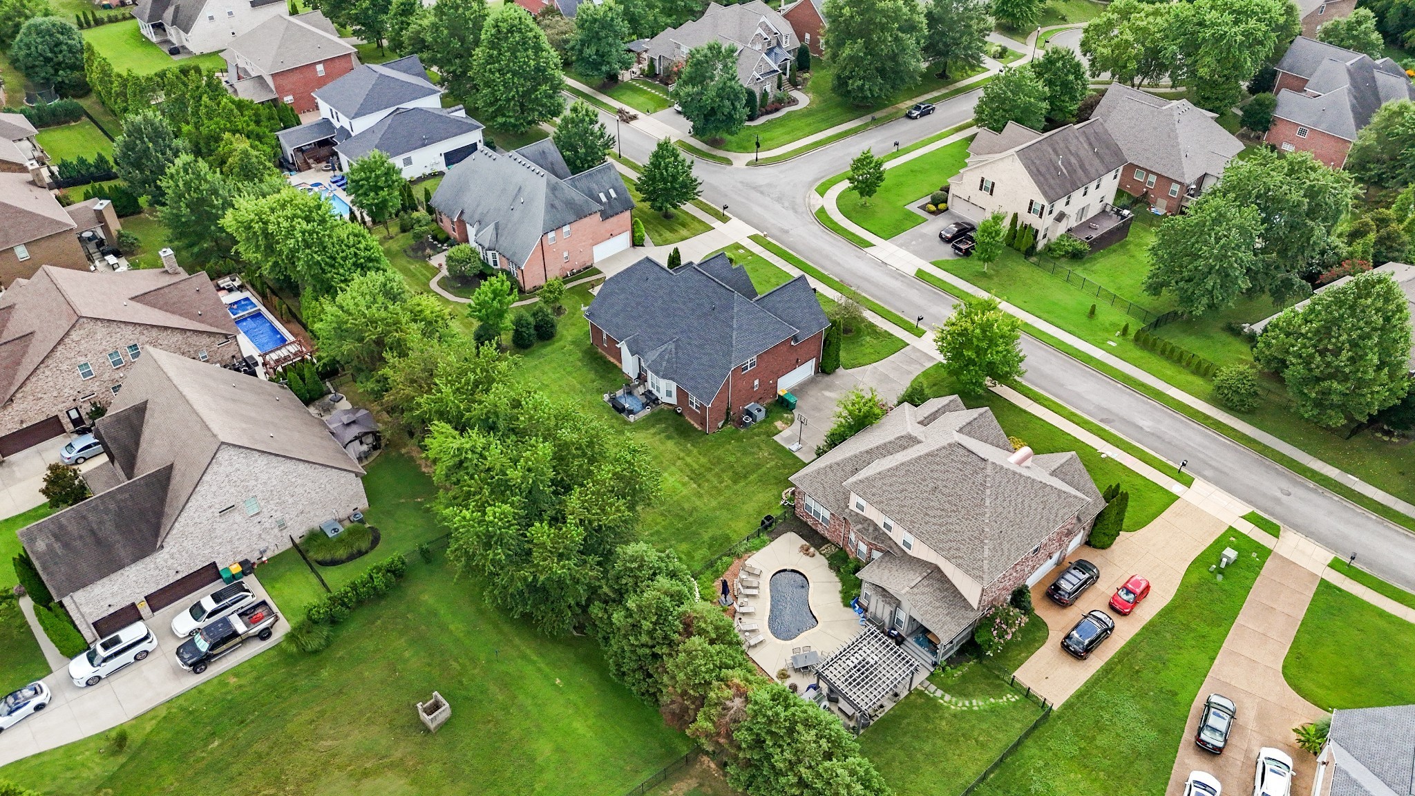3161 Appian Way Spring Hill, TN 37174 - Photo 29 of 29 an aerial view of residential houses with outdoor space and street view