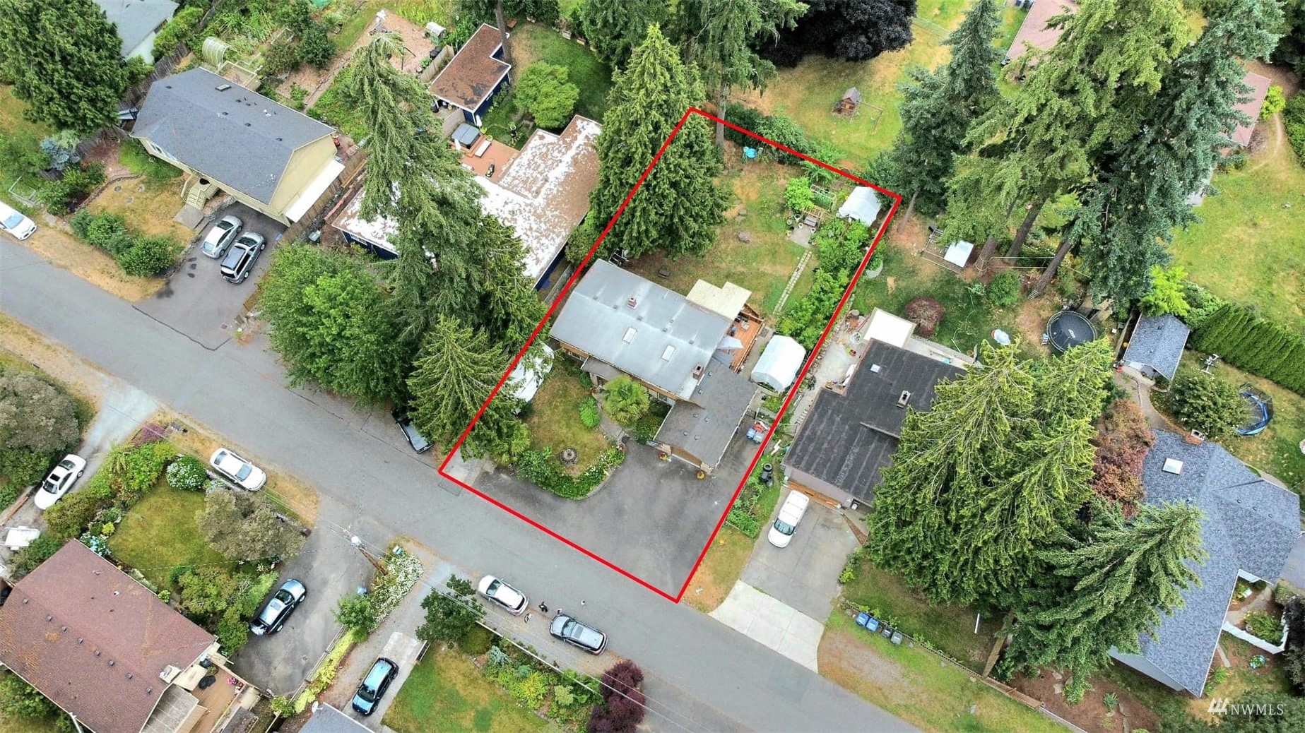 24311 3rd Place West Bothell, WA 98021 - Photo 30 of 30 an aerial view of a house a yard and a garden