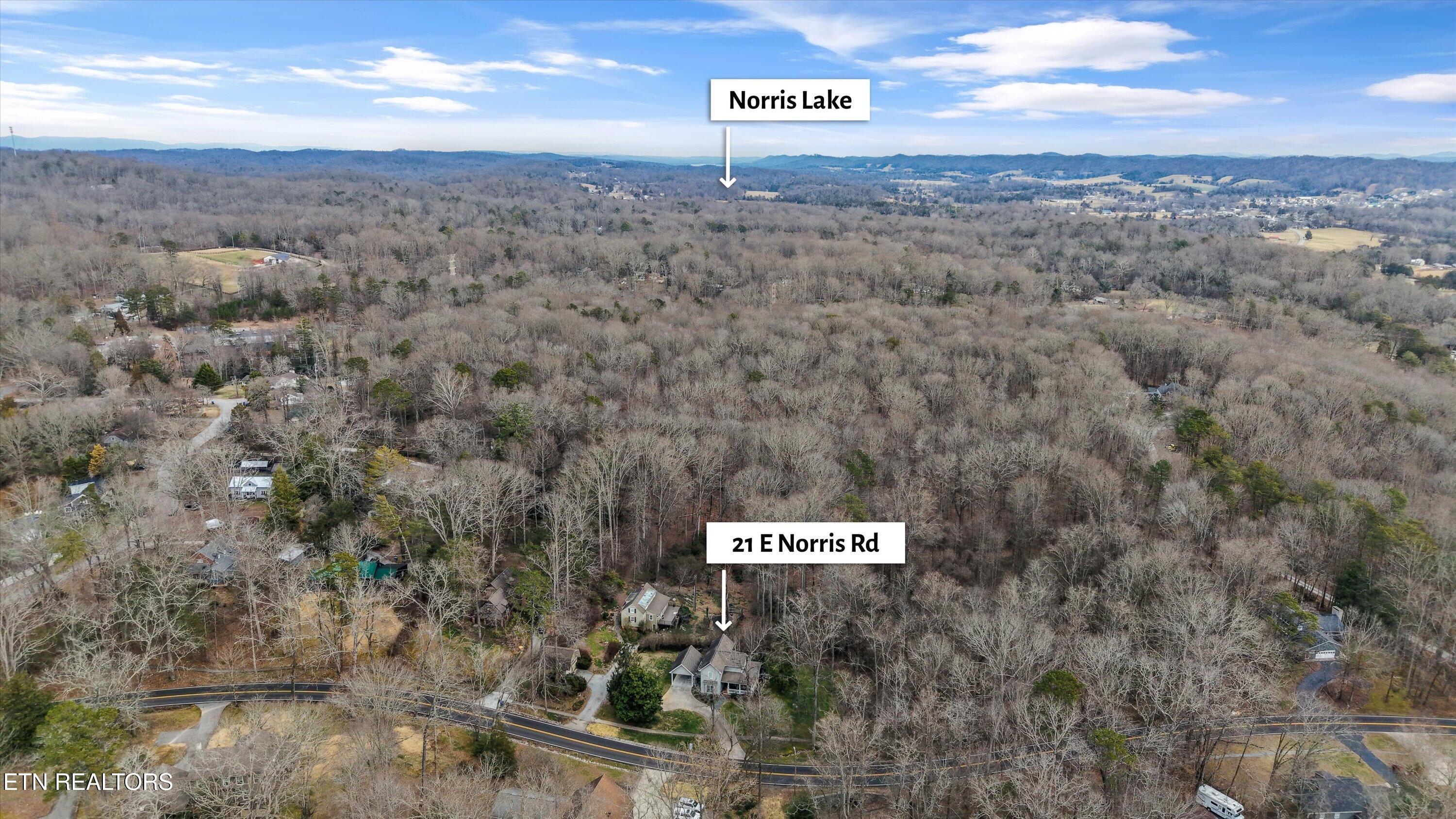 21 East Norris Road Norris, TN 37828 - Photo 40 of 40 DRONE VIEW