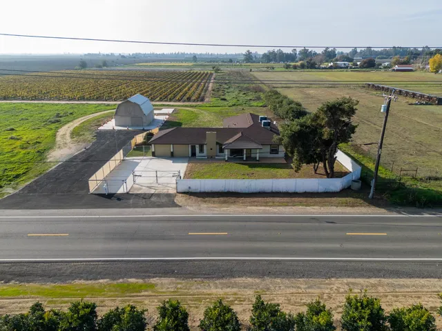 a view of a lake with a terrace