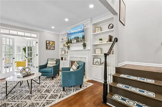 a bedroom with a bed and a view of bedroom