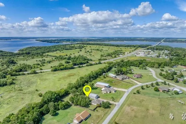 a view of a yard with an outdoor space