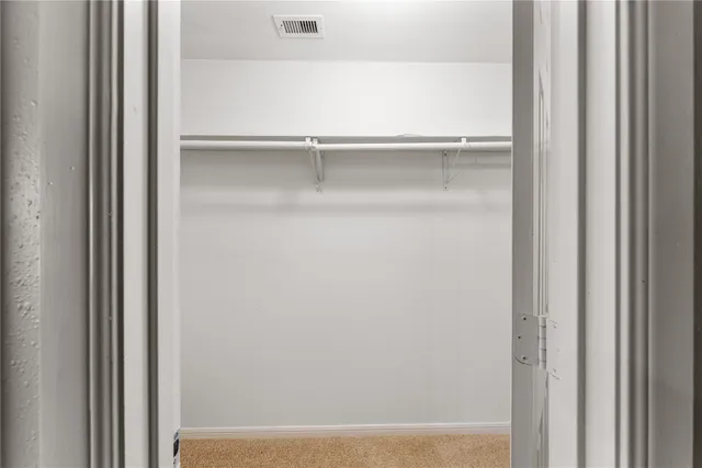 a close view of closet