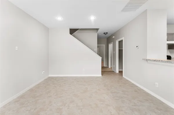 a view of an empty room