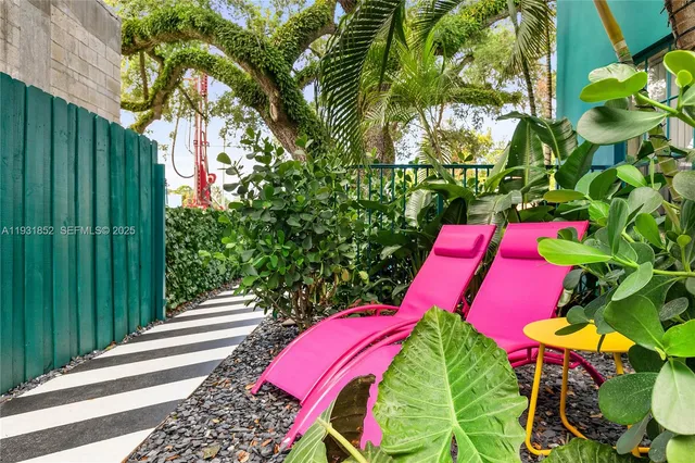 a view of swimming pool with a yard