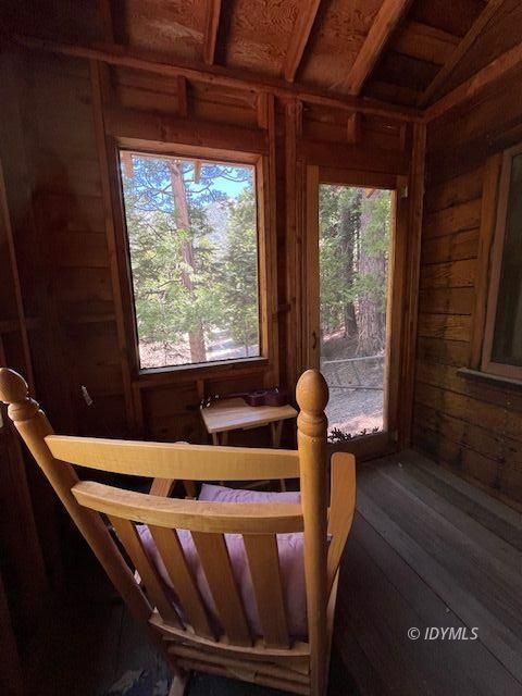53140 4s02 Idyllwild, CA 92549 - Photo 3 of 6 a outdoor sitting area with furniture and wooden floor