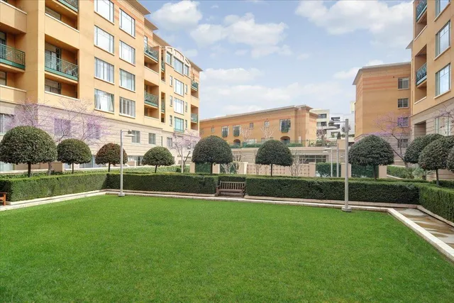 a house view with a garden space