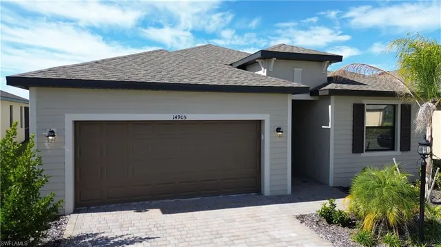 a house view with a outdoor space
