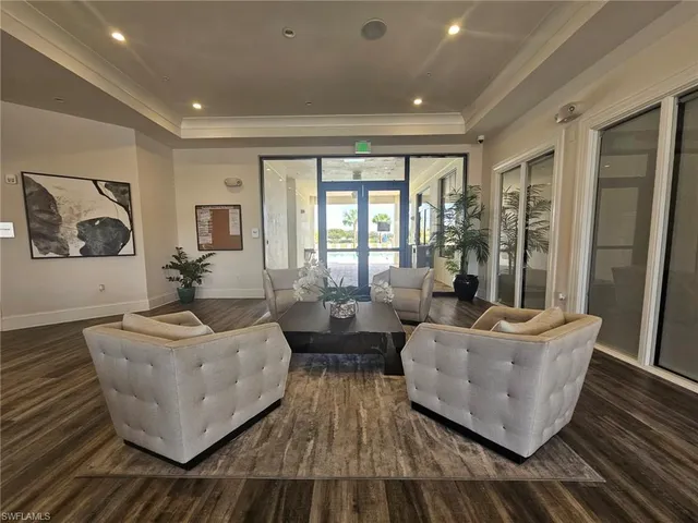 an aerial view of a house with outdoor space