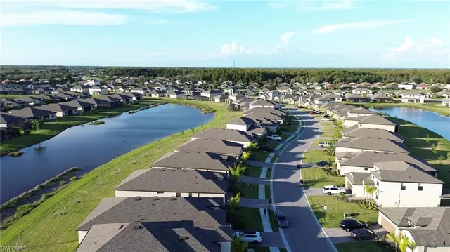an aerial view of a city