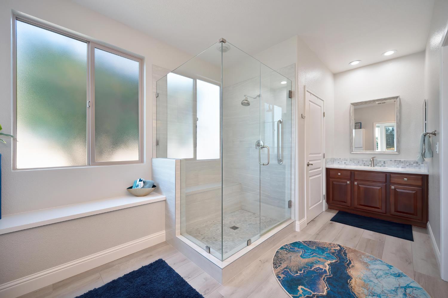 561 Rustic Ranch Lane Lincoln, CA 95648 - Photo 24 of 48 Huge new shower stall and glass enclosure