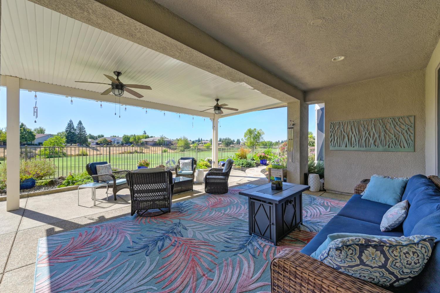 561 Rustic Ranch Lane Lincoln, CA 95648 - Photo 33 of 48 Covered patio with dual fans and lights