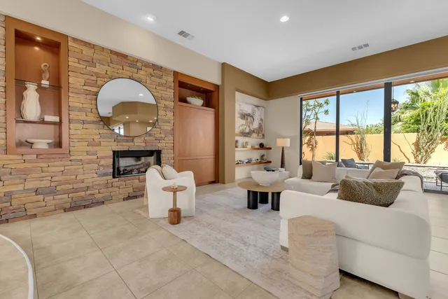 a kitchen with a stove and a microwave