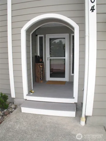a view of front door of a house