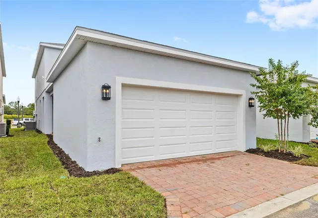 a backyard of a house