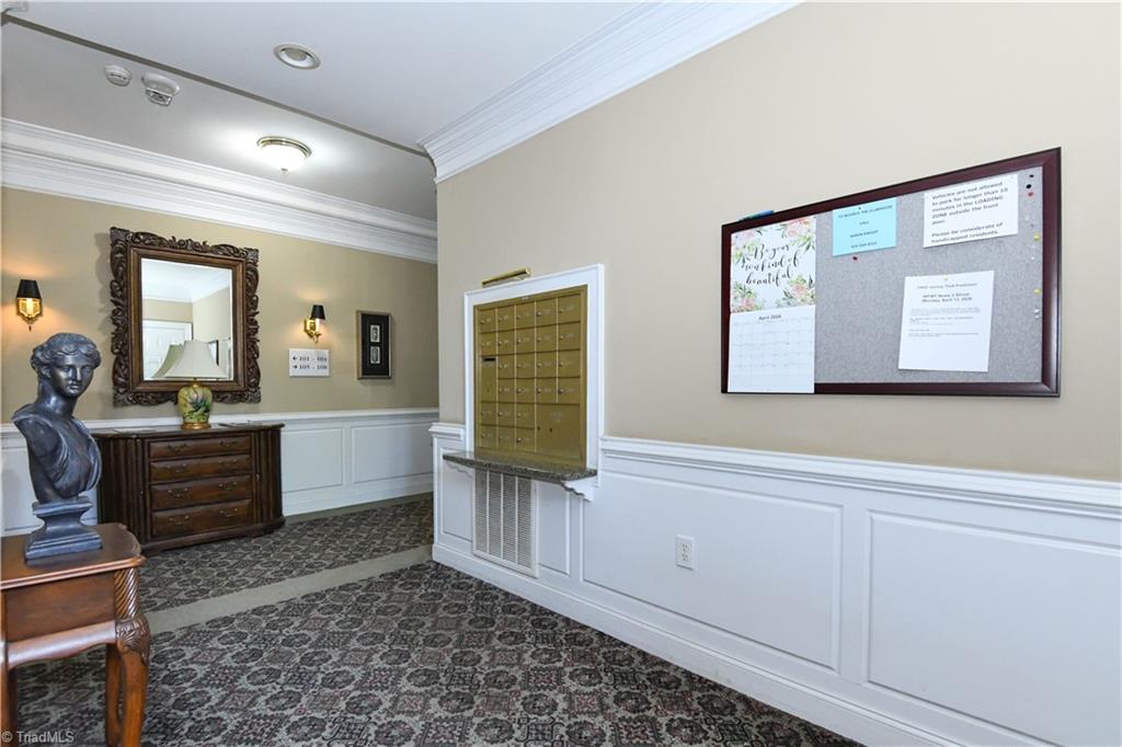 522 College Road Greensboro, NC 27410 - Photo 6 of 36 No worries about ever having your mail "wet". Your mail box is located on the first floor.