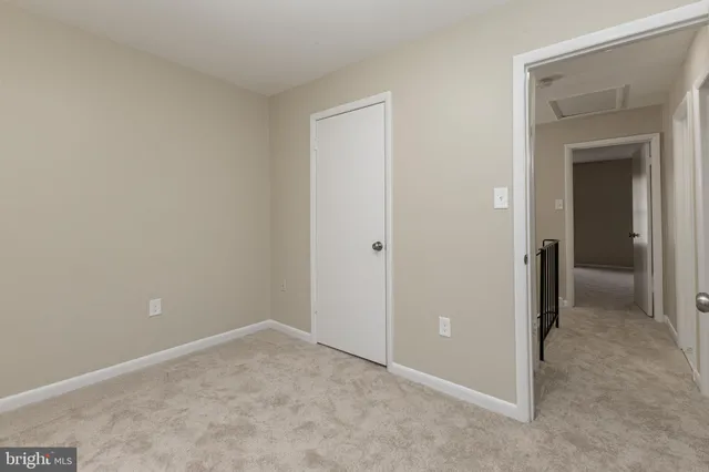 a view of an empty room