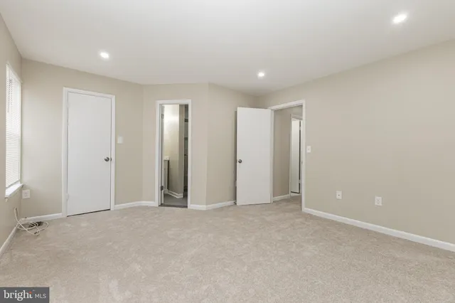 a view of an empty room