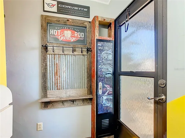 a view of front door and porch