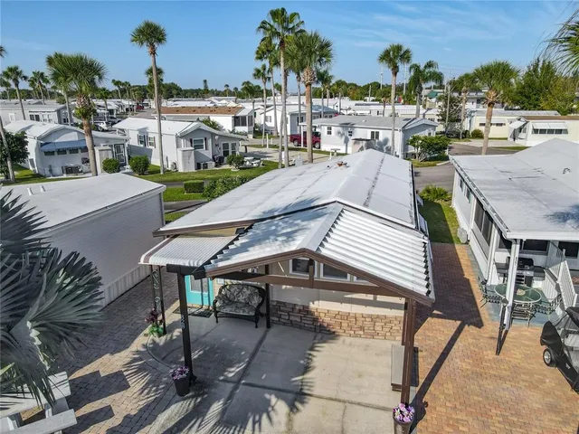 a view of a house with patio