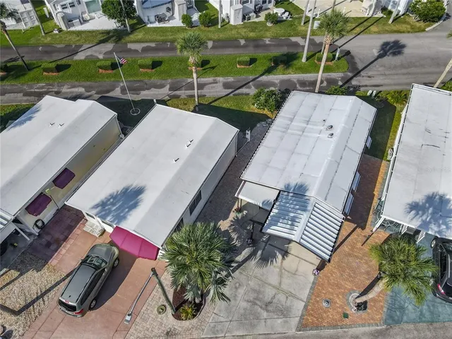 an aerial view of a city with lots of residential buildings