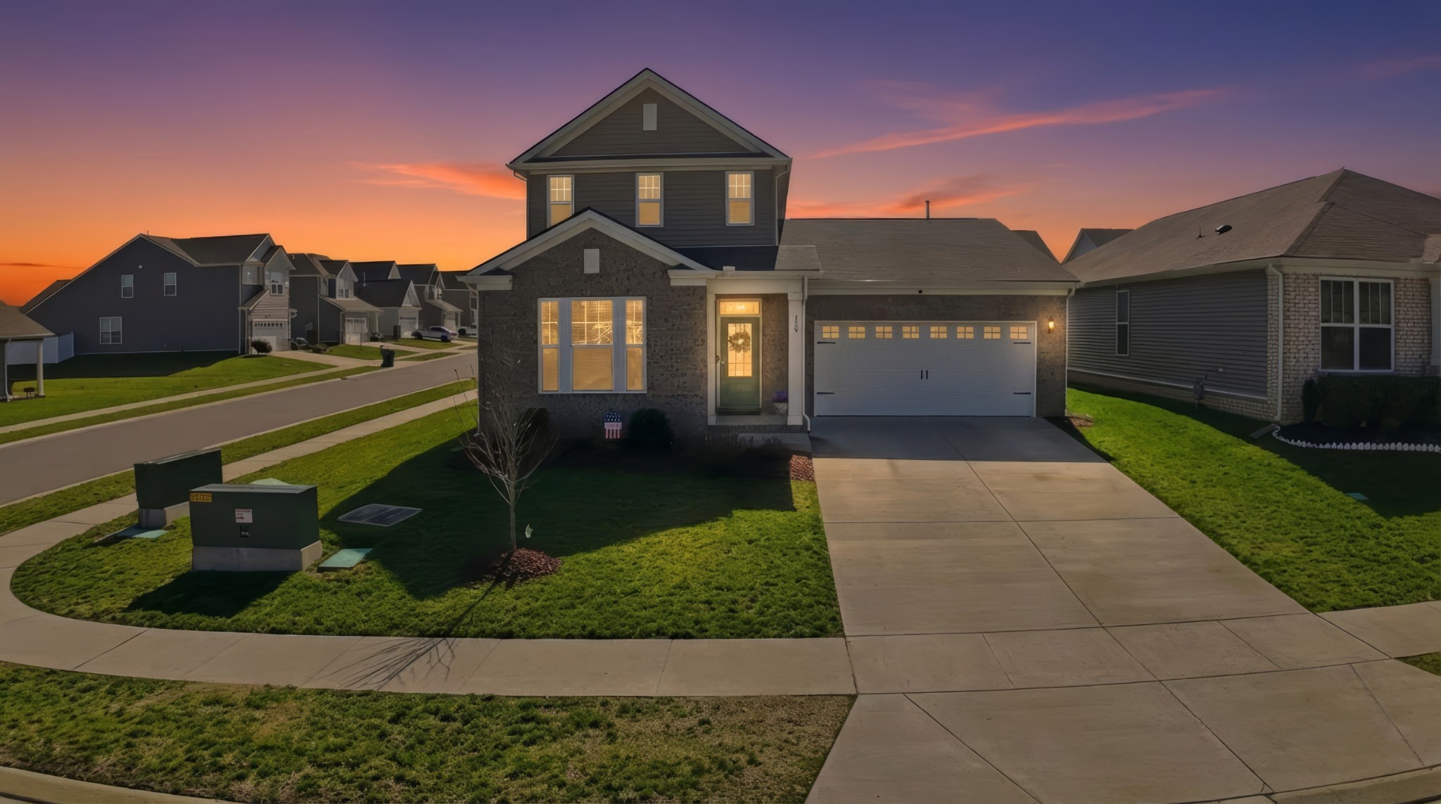 129 Merion Way Lebanon, TN 37087 - Photo 2 of 38 a front view of a house with a yard