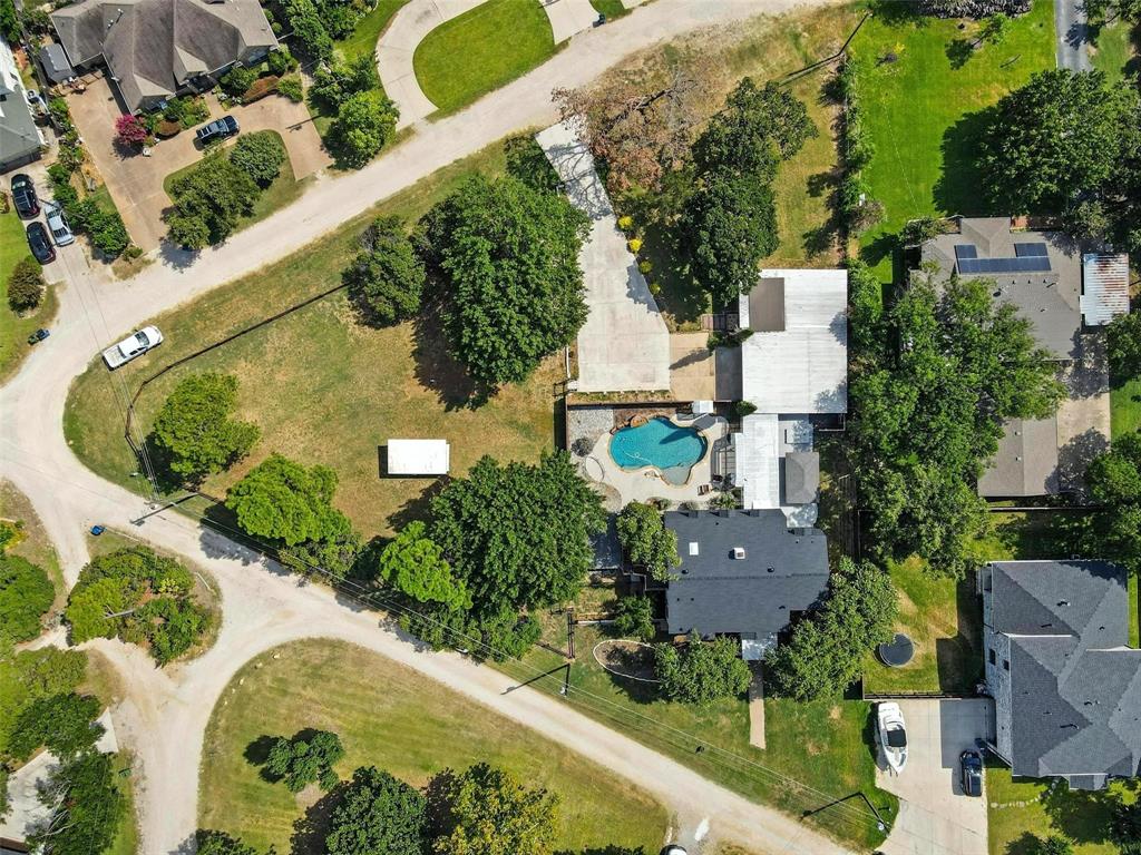 1323 Dublin Street Grapevine, TX 76051 - Photo 14 of 16 an aerial view of a house with a yard and potted plants