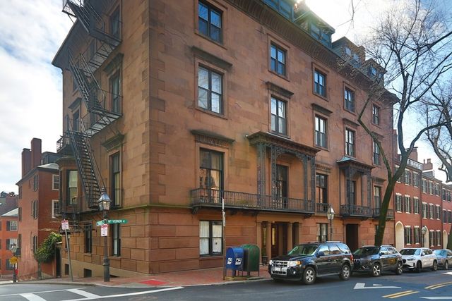 a car parked on the side of a street