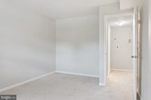 a view of an empty room