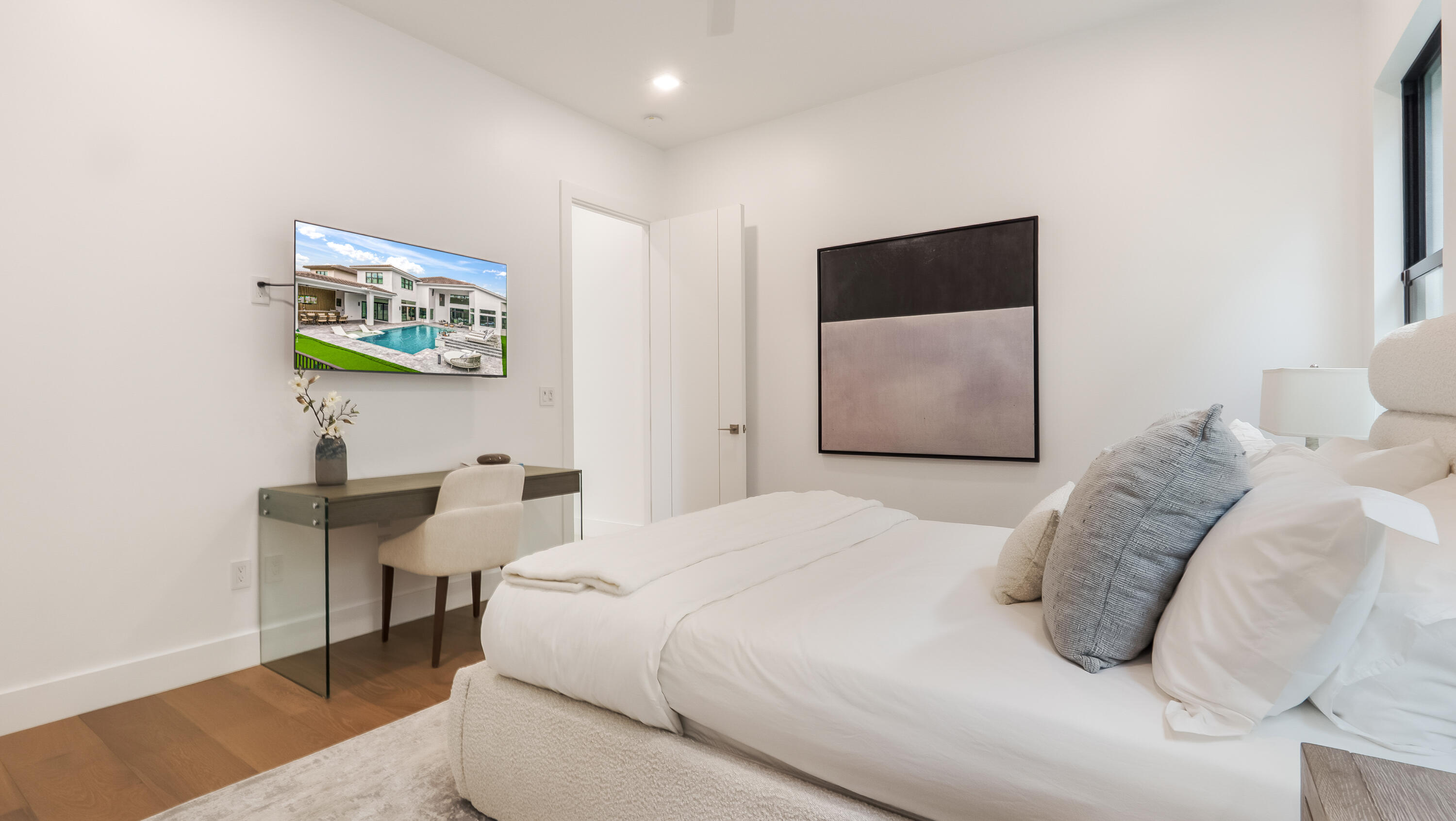 17400 Rosella Road Boca Raton, FL 33496 - Photo 48 of 94 a bedroom with a bed and a desk