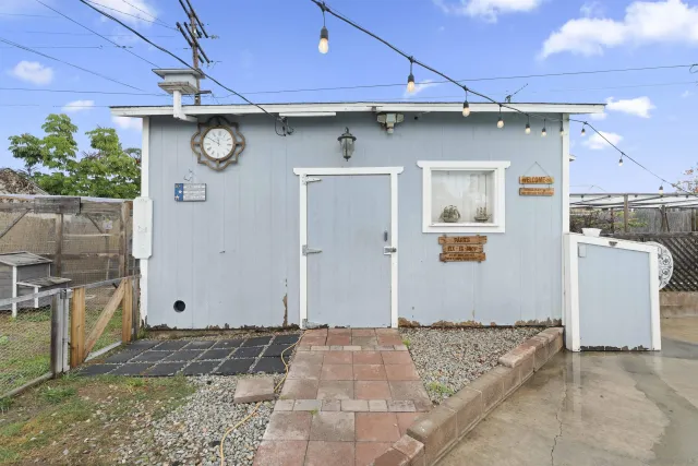 a refrigerator freezer sitting inside of a kitchen